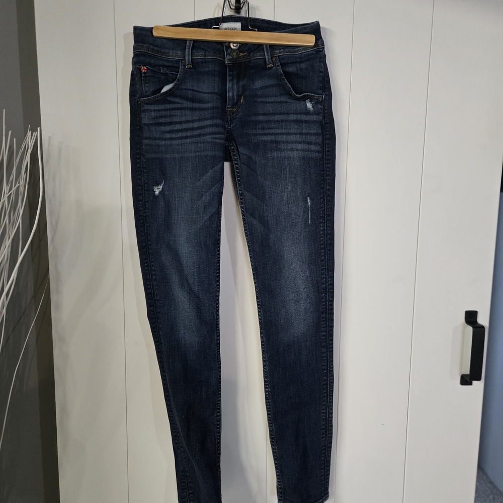 Hudson Jeans Women's Dark Wash Skinny Jeans - Picture 2 of 6